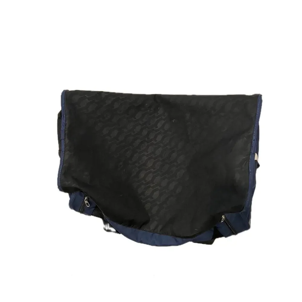 Nike Brasilia 9.5 Blue Black Medium 60L Duffel Gym Bag